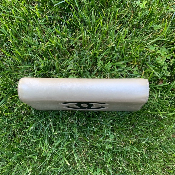 Authentic Chanel timelessness Silver Metallic Flap Wallet. - Picture 5 of 16